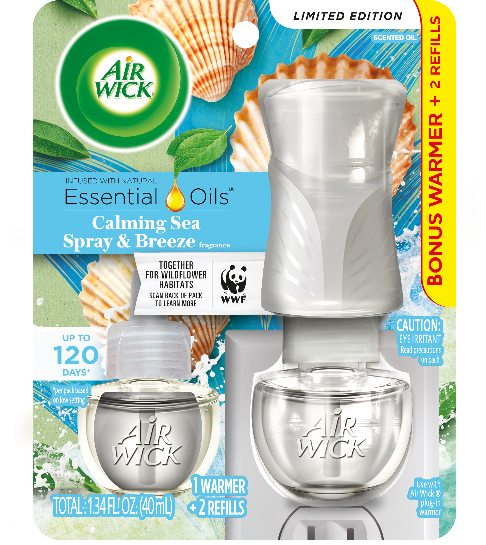 AIR WICK Scented Oil  Calming Sea Spray  Breeze  Kit